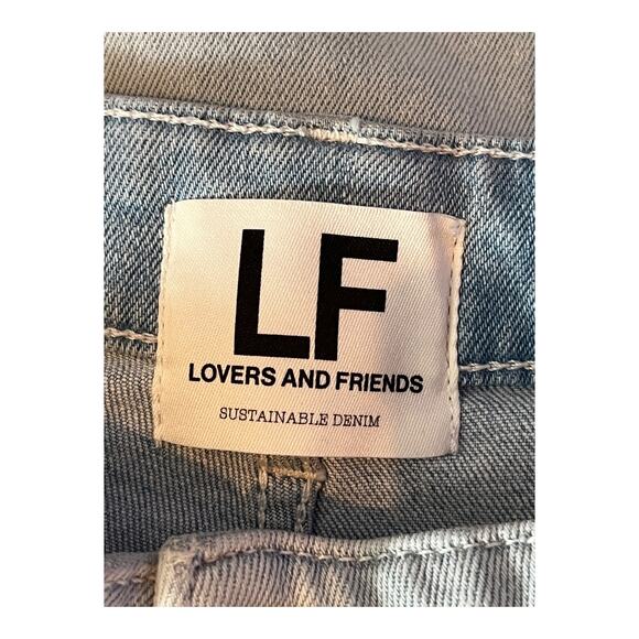 Lovers + Friends jeans Grayson ultra high rise slim boot light blue size 28 - Picture 5 of 8